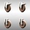 Service Caster 5 Inch 316SS High Temp Glass Filled Nylon Bolt Hole Caster Set with 2 Lock Brake SCC-SS316BHTTL20S514-GFNSHT-2-S-2 - alternate 1